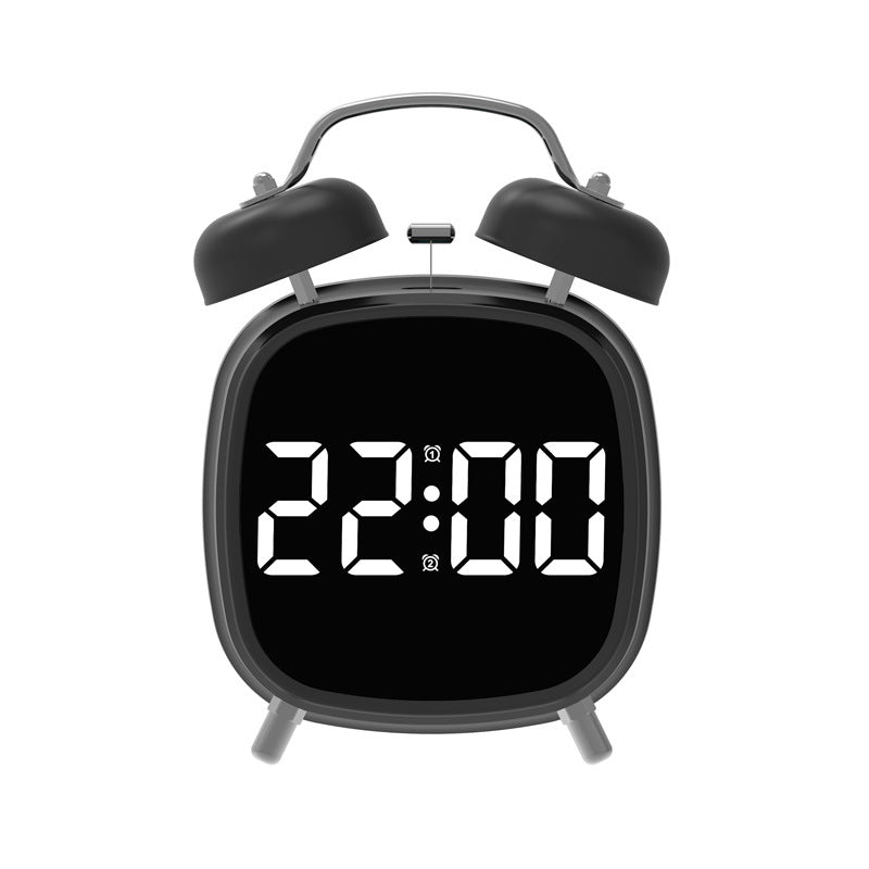 GH8032 Creative LED Alarm Clock Large Volume Metal Bell Digital Clock for Heavy Sleepers GH8032 Creative LED Alarm Clock Large Volume Metal Bell Digital Clock for Heavy Sleepers